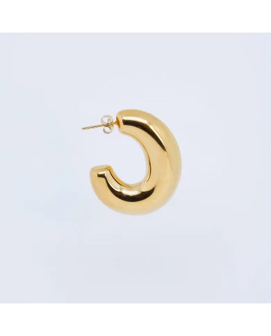 Pendientes acero dorado Norma