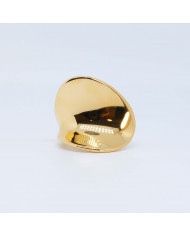 Anillo acero dorado Zeleste