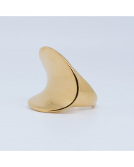 Anillo acero dorado Zeleste