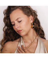 Cadena acero dorado Elsbeth