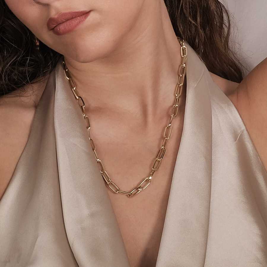 Cadena acero dorado Elsbeth