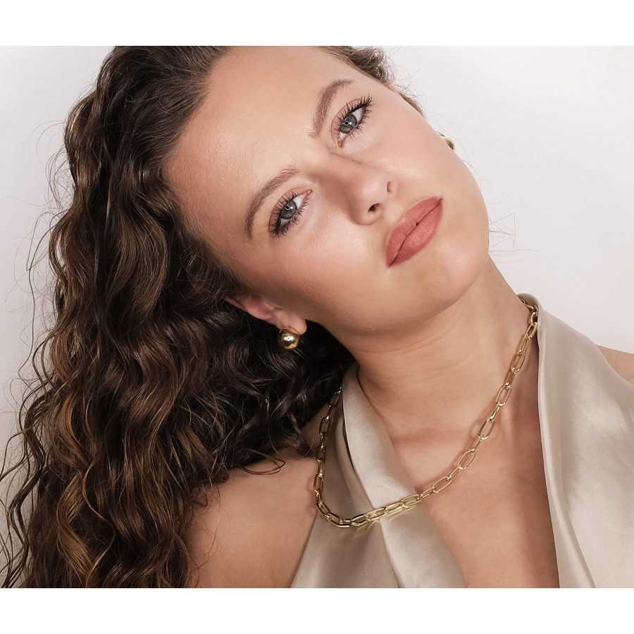 Cadena acero dorado Elsbeth